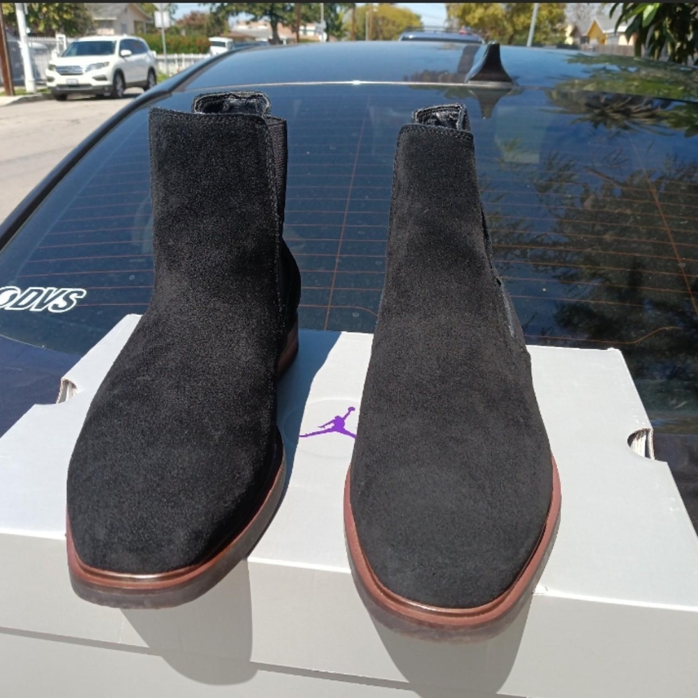 Black Suede Men's Chelsea Boots
